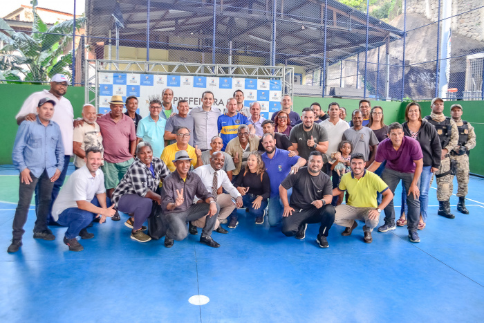 Entrega da Quadra de Esportes reformada do Bairro Comdusa