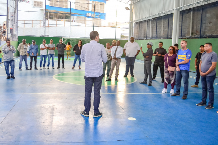 Entrega da Quadra de Esportes reformada do Bairro Comdusa