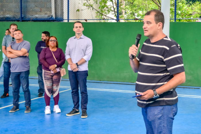 Entrega da Quadra de Esportes reformada do Bairro Comdusa