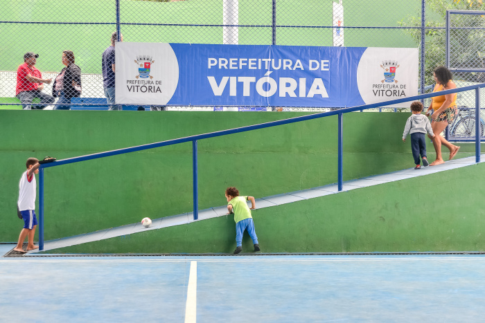 Entrega da Quadra de Esportes reformada do Bairro Comdusa