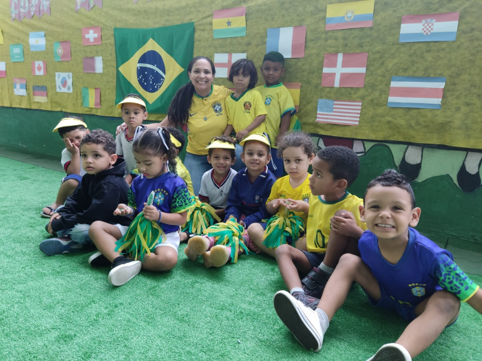 Projeto Copa do Mundo no Cmei Lídia Rocha Feitosa