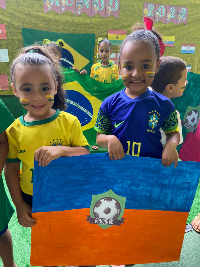 Projeto Copa do Mundo no Cmei Lídia Rocha Feitosa