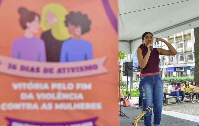 Ação pelo Dia Nacional de Mobilização dos Homens pelo Fim da Violência contra as Mulheres