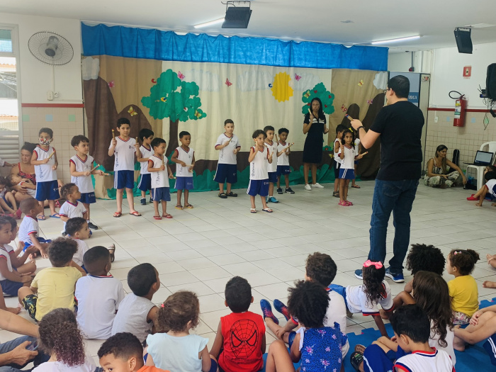 Encerramento do projeto musical desenvolvido no Cmei Dr. Thomaz Tommasi