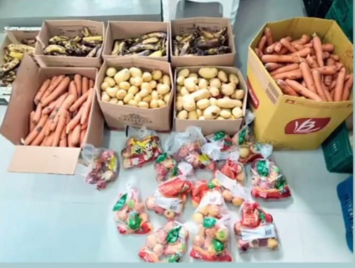 Banco de Alimentos capta 1300 quilos de alimentos e entrega 1100 cestas básicas