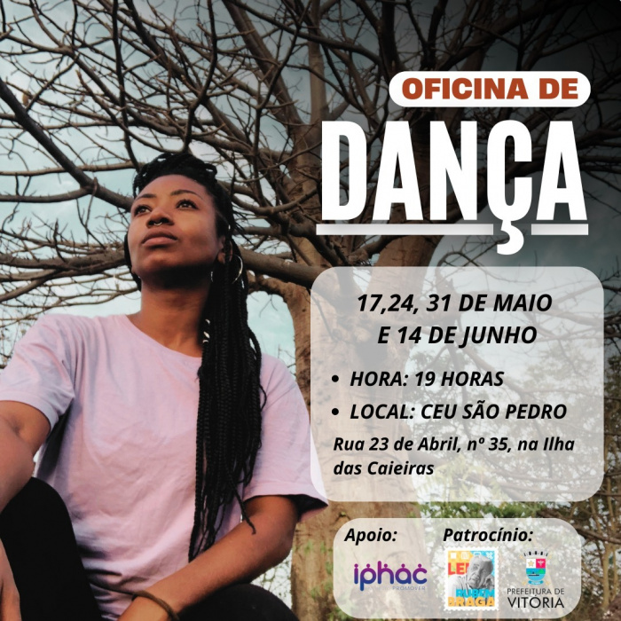Oficina começa na próxima quarta-feira (17).