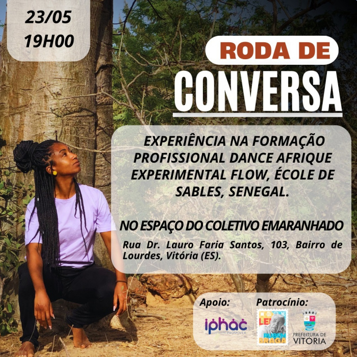 Vivian Cunha contará sua experiência na formação Dance Afrique Experimental Flow em escola africana.