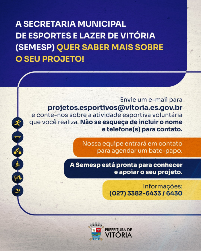 Os benefícios do vôlei a saúde, Secretaria Municipal de Esportes e Lazer