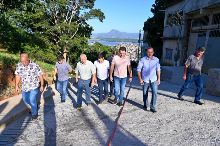 Visita às obras de drenagem e pavimentação da Poligonal 10