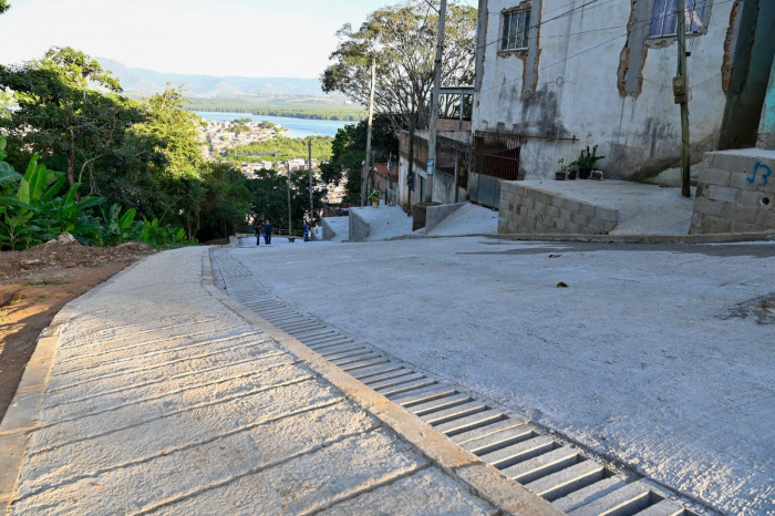 Visita às obras de drenagem e pavimentação da Poligonal 10