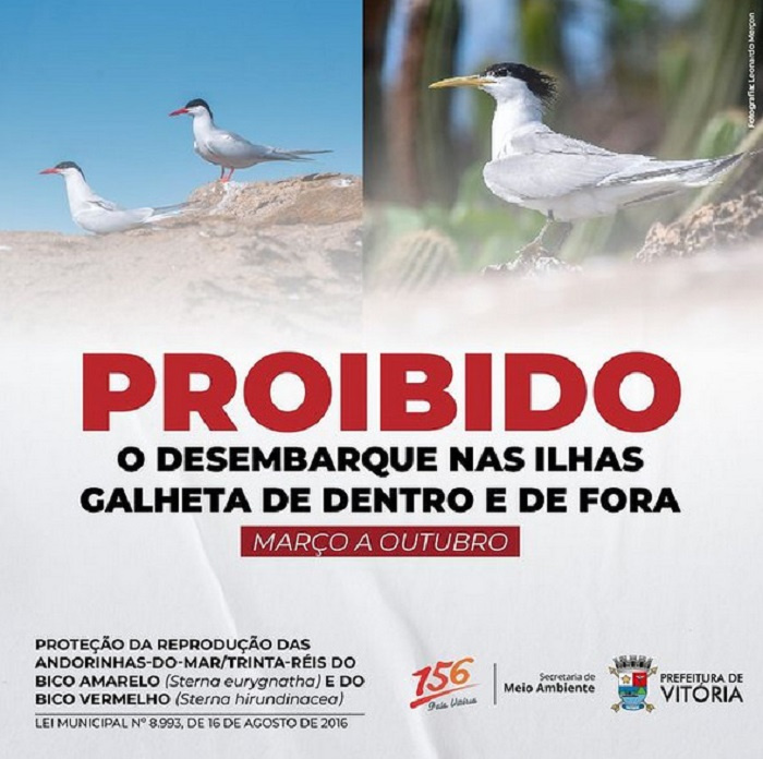 Proibido desembarque nas Ilhas Gadelha de entro e de Fora