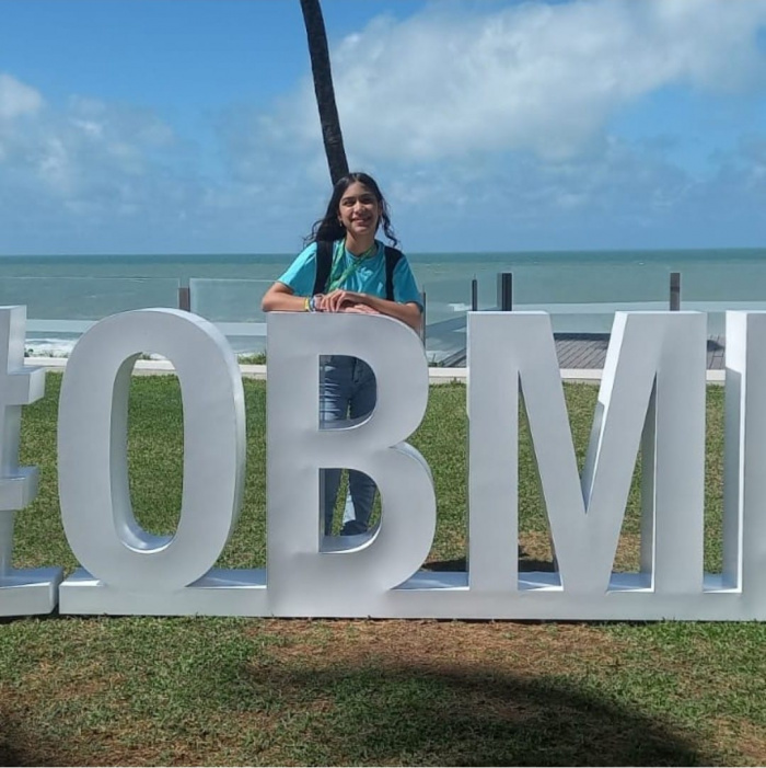 Vitória Cruz de Aguiar, do 9º ano da Emef Maria Madalena de Oliveira Domingues