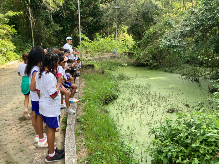 Parque Mulembá: estudantes fazem trilha e aprendem sobre Mata Atlântica