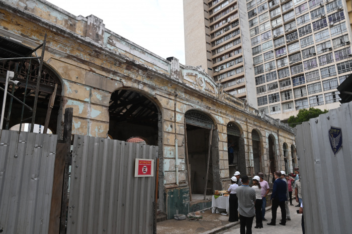 Visita às obras Mercado da Capixaba