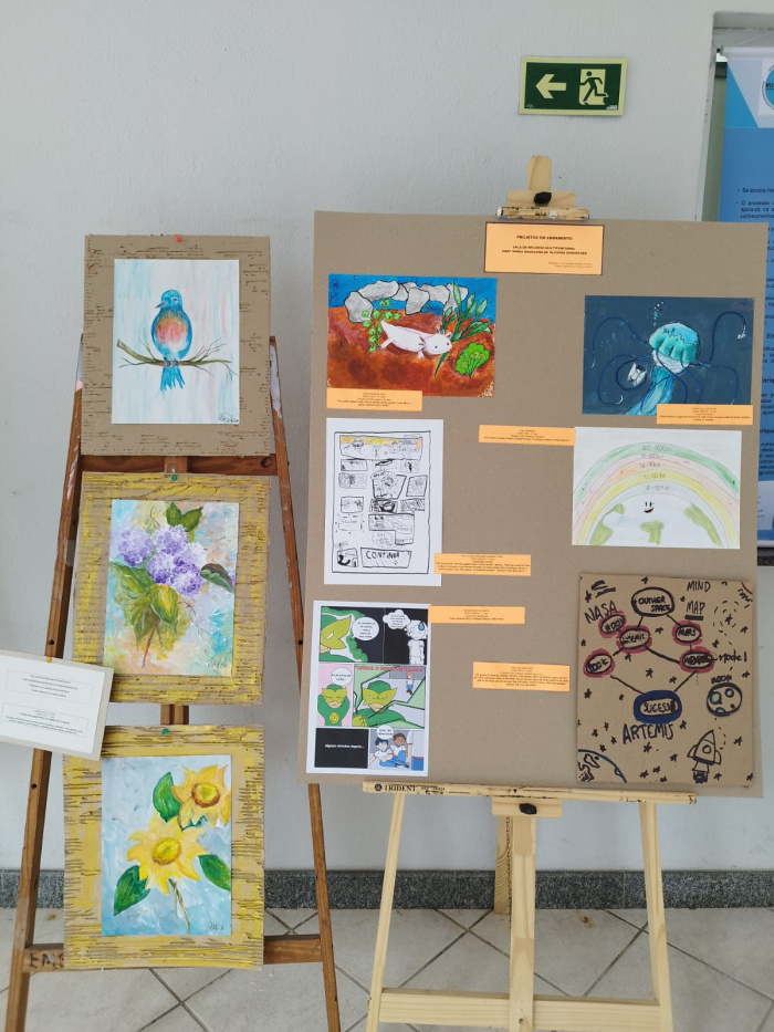 Exposição de trabalhos dos estudantes de Altas Habilidades
