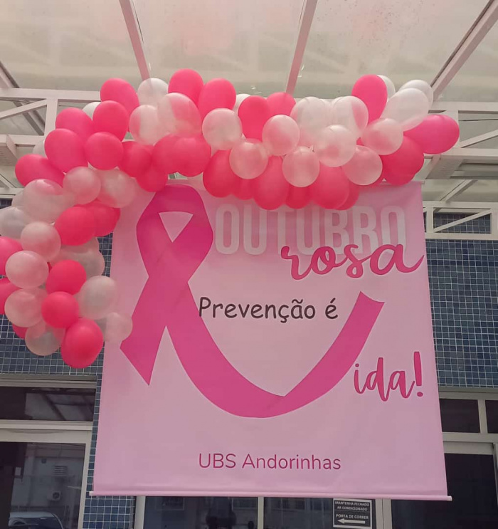 Unidades de Saúde decoradas para Outubro Rosa