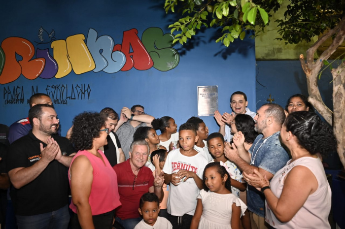 Entrega da reforma da praça Benedito Bernardo da Silva
