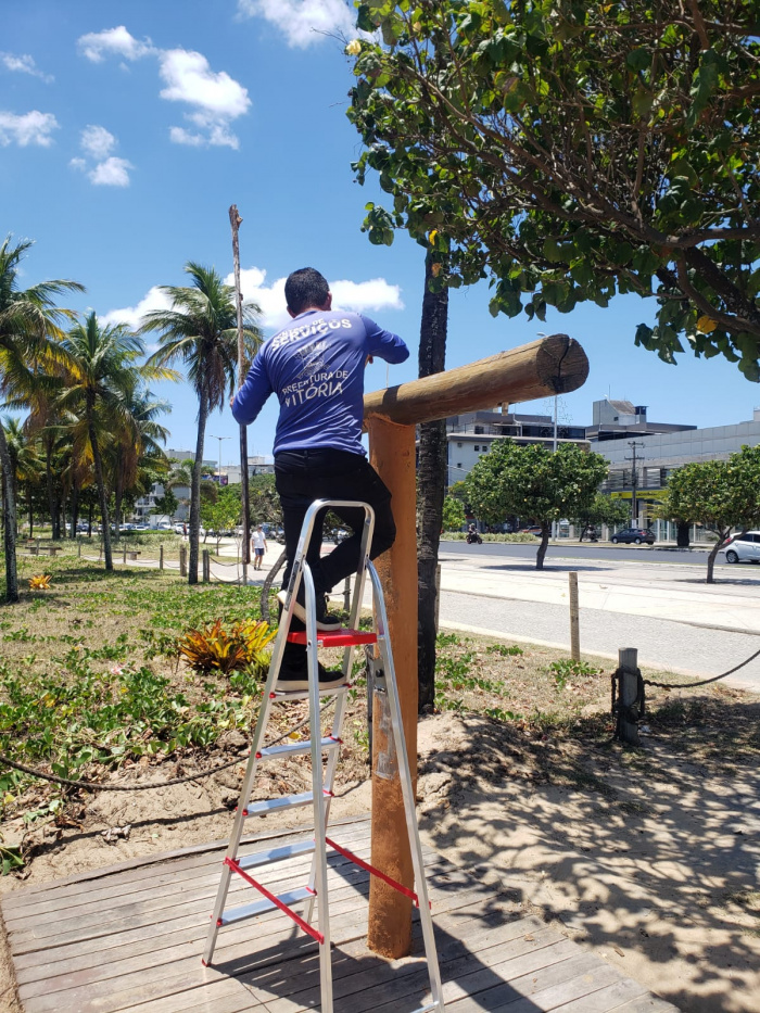 Chuveiros de Vitória recebem manutenção
