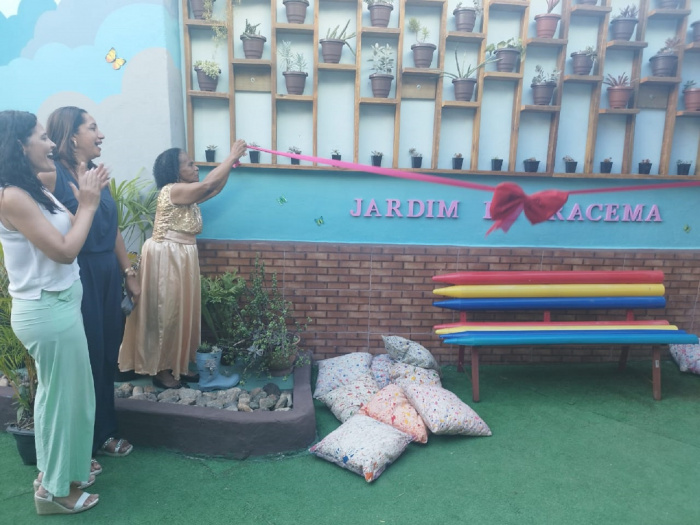 Inauguração do "Jardim de Iracema" no Cmei Dom João Batista da Motta e Albuquerque