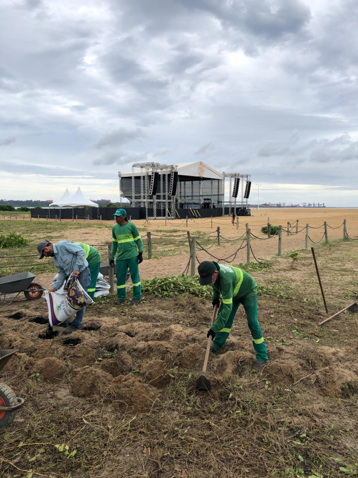 Semmam, Recuperação da Restinga, Jardim Camburi, Curva da Jurema, guarda-corpos