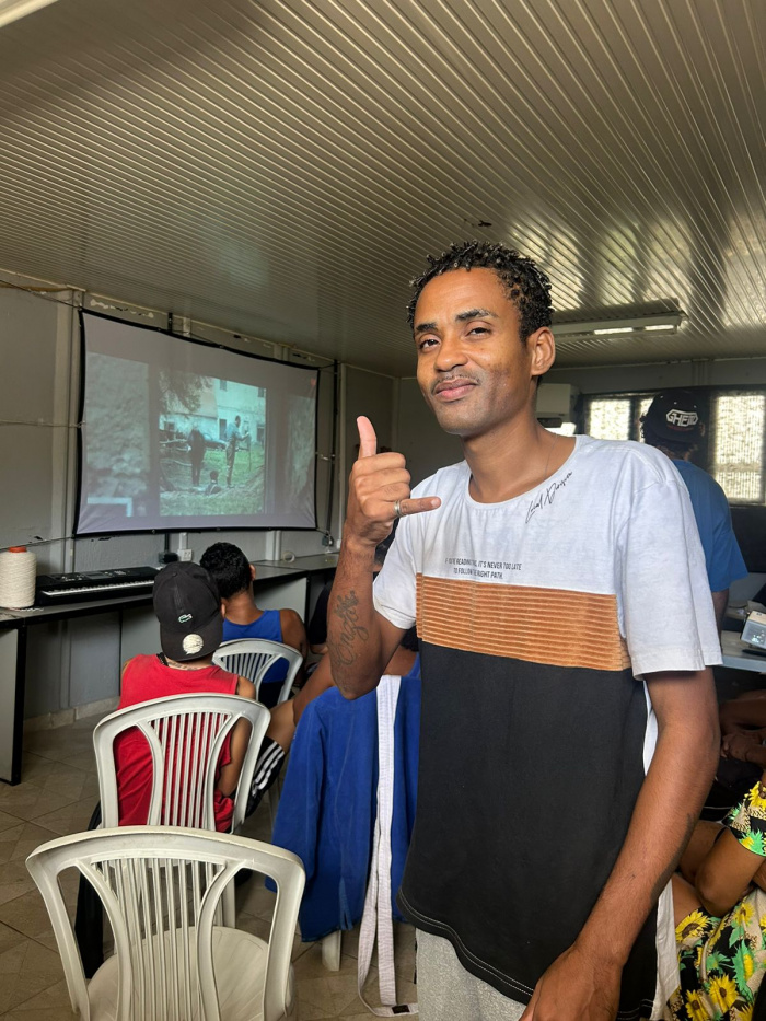 Flávio Emicithug, educador social que atua no Centro Pop