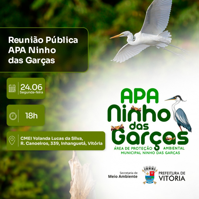 Reunião pública para criação da APA Ninho das Garças