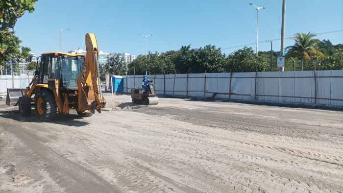 Obras da pista de Skate em Jardim Camburi