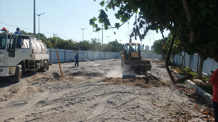 Obras da pista de Skate em Jardim Camburi