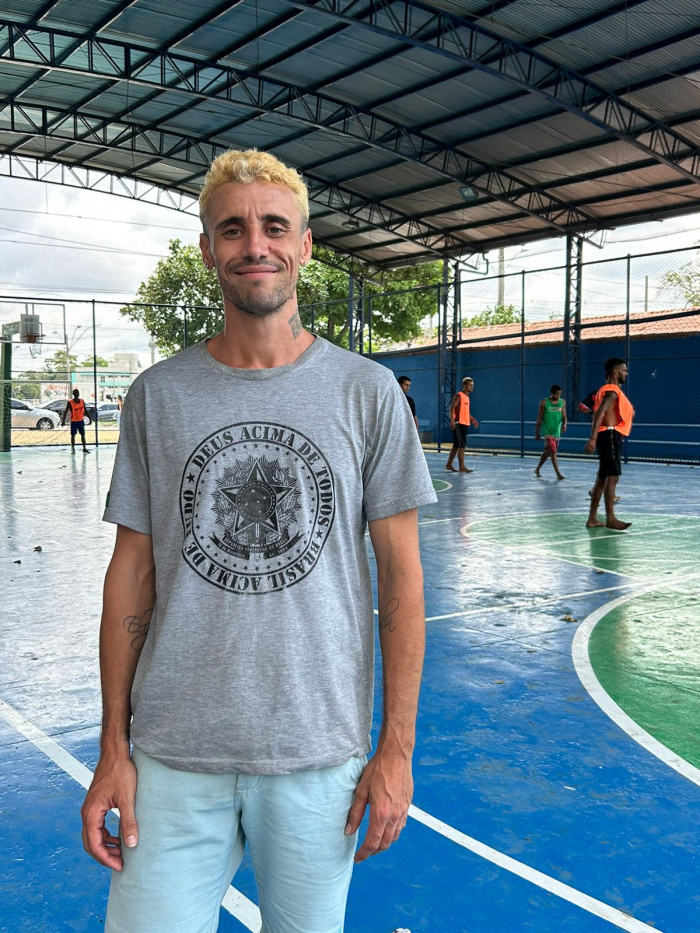 Rithielly usuário do Centro POP se prepara para a Copa Pop