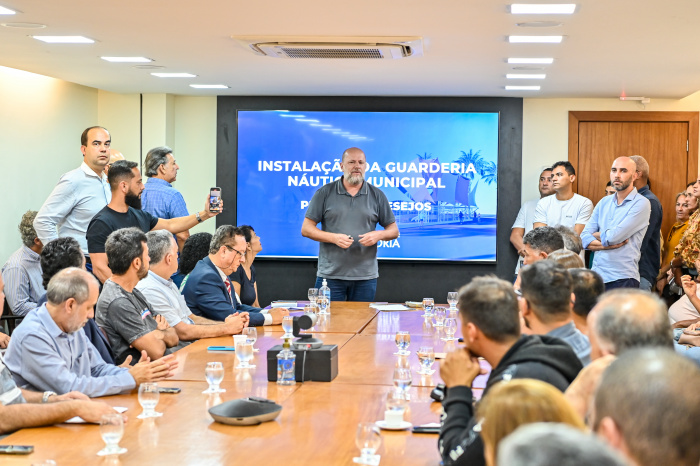 Lançamento do Edital para instalação da Guarderia Náutica Municipal na Praça dos Desejos.