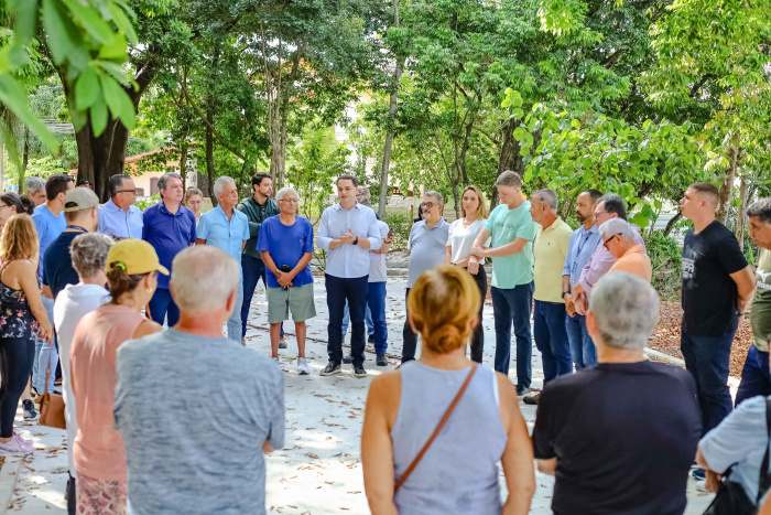 Visita técnica nas obras da reforma da Praça Benedito Rodrigues da Cruz, Mata da Praia