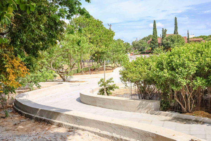 Visita técnica nas obras da reforma da Praça Benedito Rodrigues da Cruz, Mata da Praia