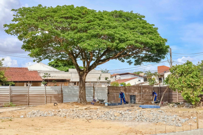 Visita técnica nas obras da reforma da Praça Benedito Rodrigues da Cruz, Mata da Praia