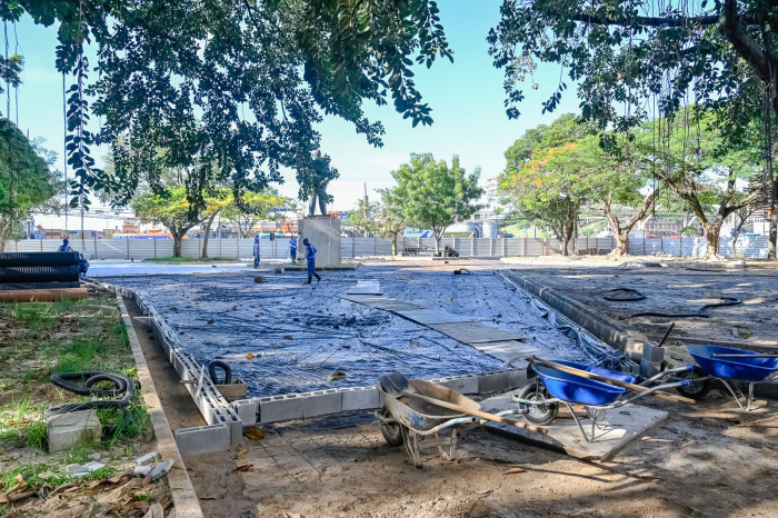 Visita Técnica às Obras de Reurbanização da Praça Getúlio Vargas