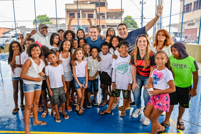 Entrega da Obra de Cobertura da Quadra Poliesportiva do Bairro Romão