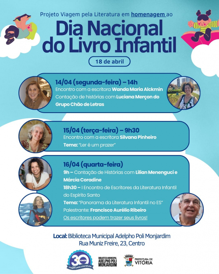 Atividades começam na próxima segunda-feira (14).