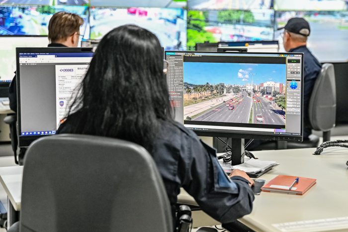 Videomonitoramento no CIOM - Centro Integrado de Operação e Monitoramento