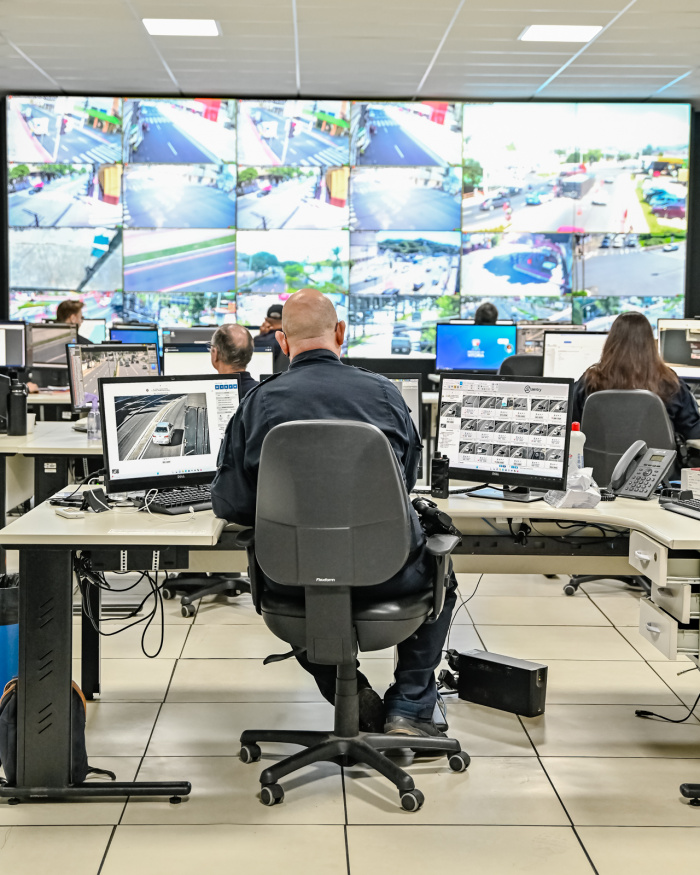 Videomonitoramento no CIOM - Centro Integrado de Operação e Monitoramento