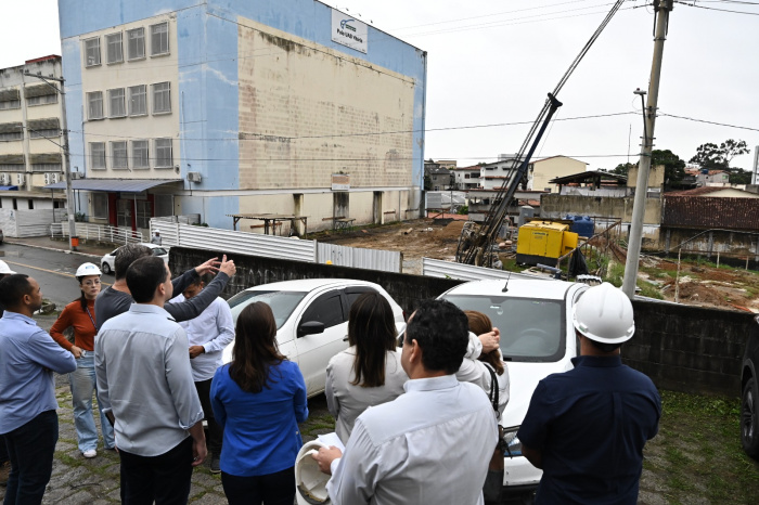 Visita às obras da Emef Eunice Pereira da Silveira