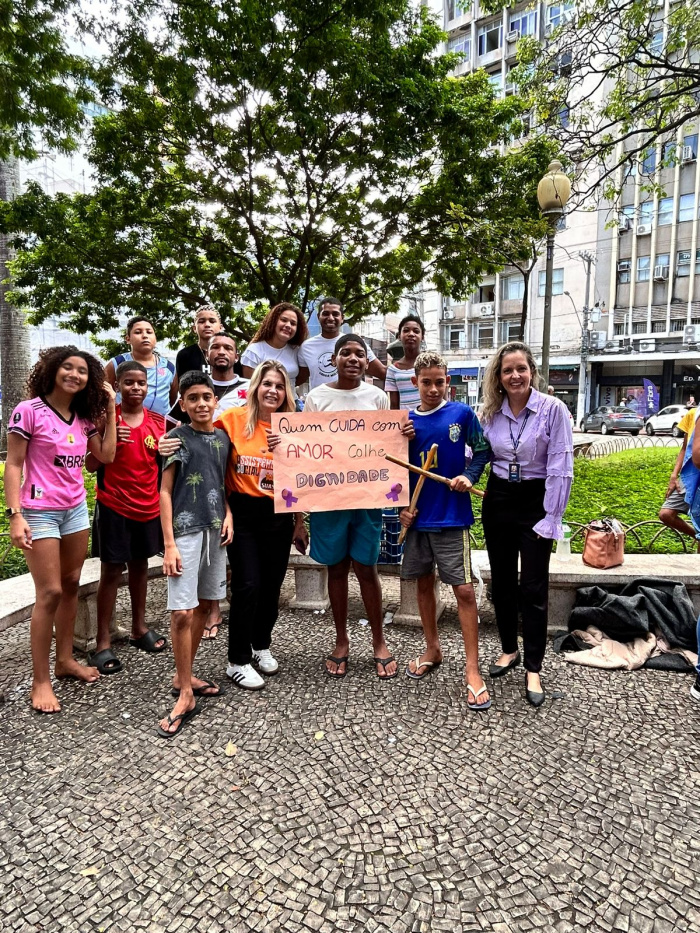 Ação de combate à violência contra os idosos no Centro de Vitória