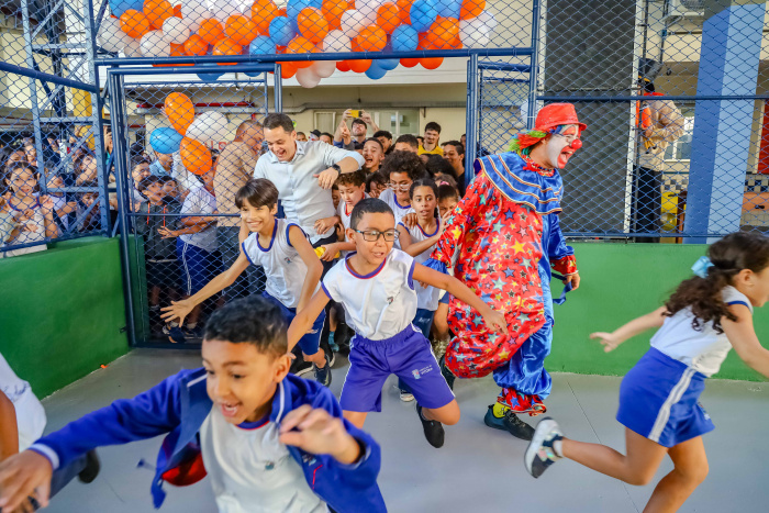 Inauguração da Reforma das Quadras de Esportes da EMEF Ebér Louzada Zipinotti