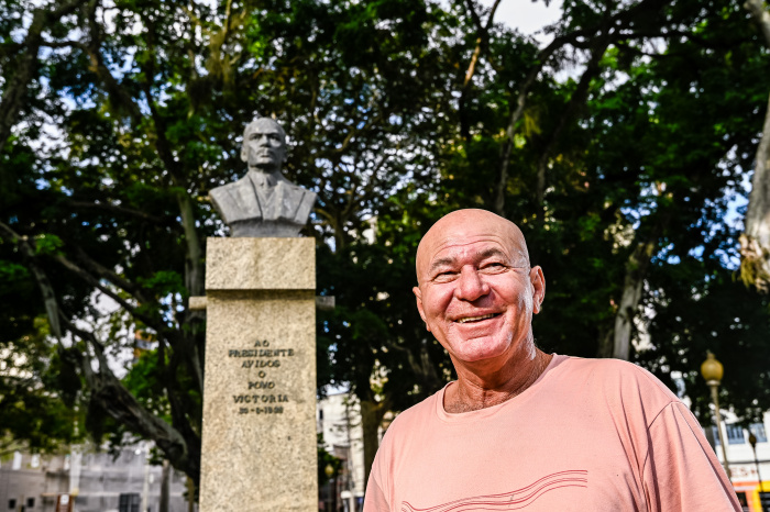 Retrato do restaurador Nilson Camizão