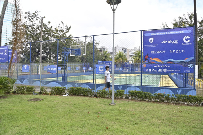 Entrega das quadras de basquete e futebol da região da Guarderia