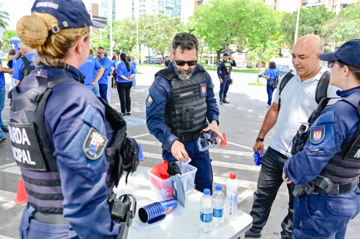 Ação da Guarda Municipal e Secretaria de Saúde sobre o Novembro Azul