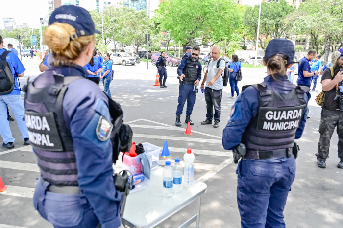 Ação da Guarda Municipal e Secretaria de Saúde sobre o Novembro Azul