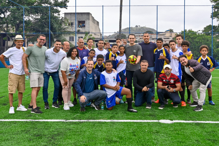 Campo de grama sintética em Santa Martha
