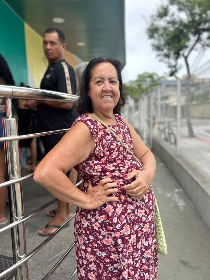 Ana Sena no restaurante Popular de Vitória