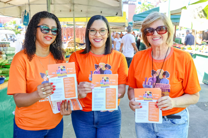 Campanha 16 dias ativismo fim violencia contra as mulheres feminicídio