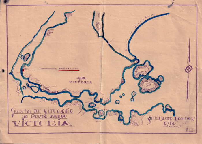 Planta de Situação do Porto Aereo Victoria - Sindicato Condor Rio