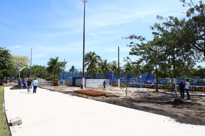 Obras da nova ciclovia que ligará a Curva da Jurema à Praça dos Namorados